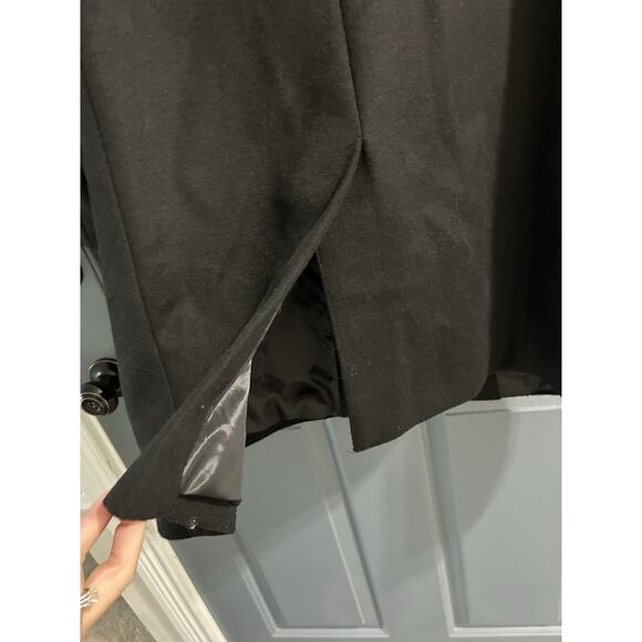 Lauren Ralph Lauren Women's Wool Dress Reefer Over Coat Size 14 LR2523 Black - Picture 7 of 10